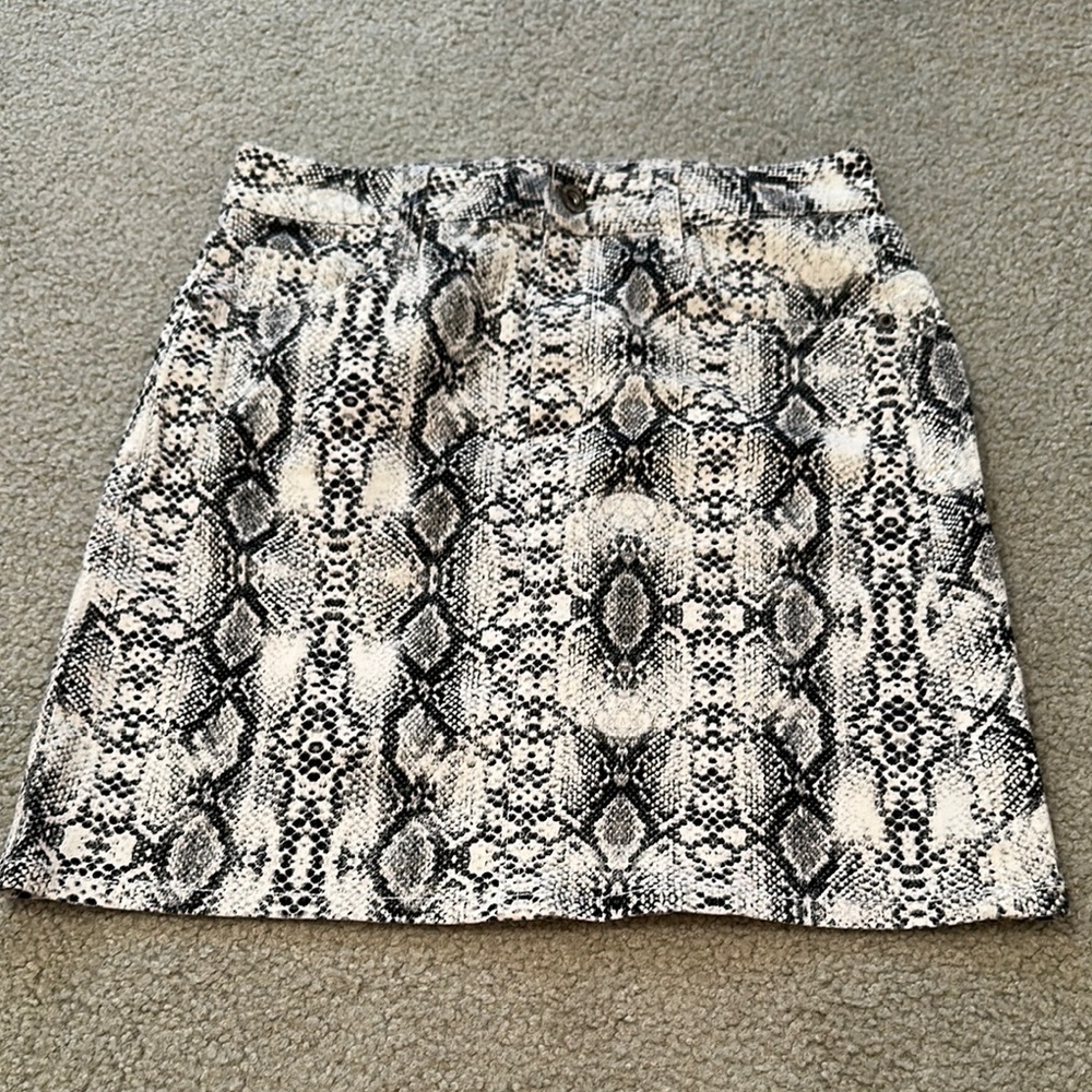 Stylish Black and White Skirt
